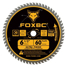 FOXBC 6-1/2 inch Circular Saw Blade 24T 40T 60T Combo Pack, Ultra Fine Finish for Wood Cutting, Thin-Kerf with 5/8" Arbor