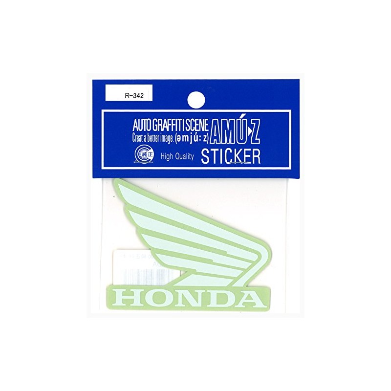 TOYO MARK HONDA Motorcycle Emblem Sticker White 78×64(mm) R-342