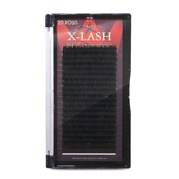 Amber Lash X-Lash, Mink Lash for Eyelash Extension Thickness 0.20mm (15mm, L)