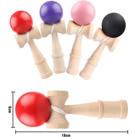 Heculos Kendama Set of 4 (Red, Purple, Powder, Black) Kendama Kendama Classroom, Practice and Competition
