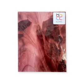 Wissmach Stained Glass Sheet and Mosaic Glass: Medium Purple w/Streaks of Dark Purple (4"x6"-1 Sheet) by BiNARi Glass Studio