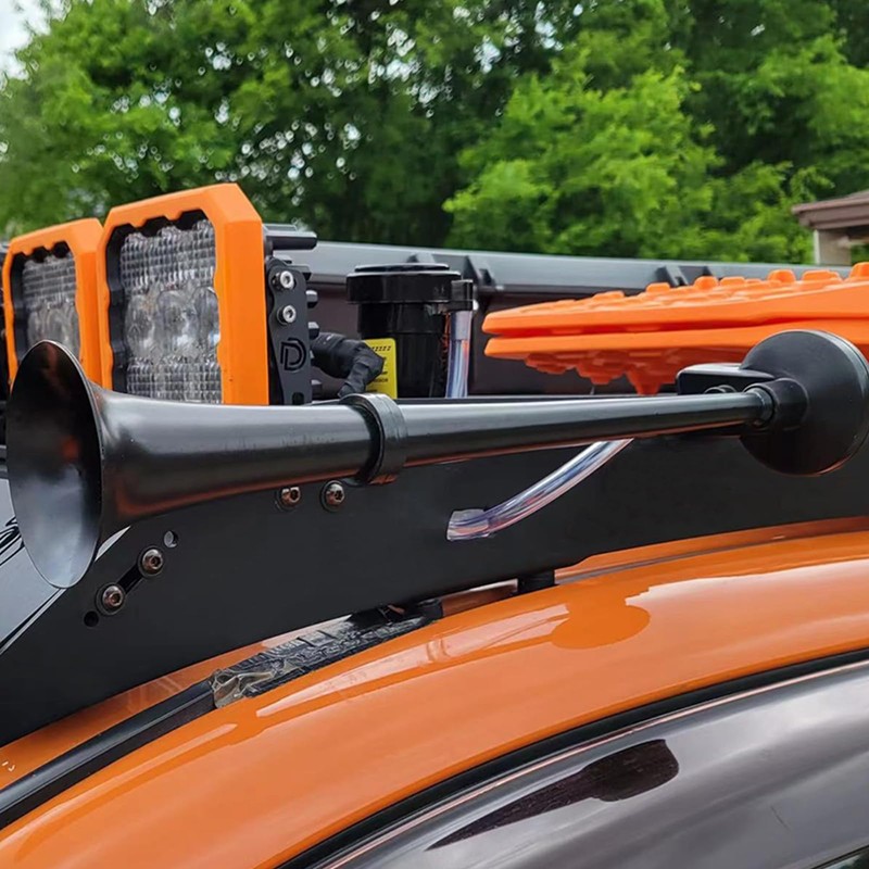 GAMPRO 12V 150DB Car Air Horns, 18 Inches Chrome Zinc