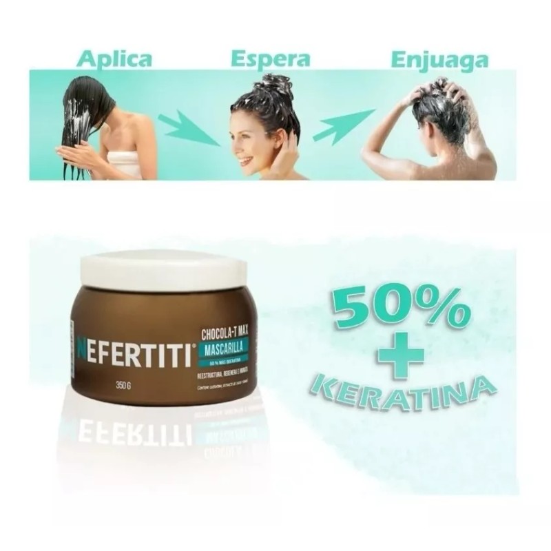 Nefertiti Kit Nefertiti Chocola-t Max Mascarilla-cremappeinar- Shampoo