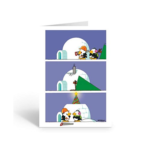 Construction Christmas Cards - 18 Construction Holiday Cards & Envelopes - Contractor Cards