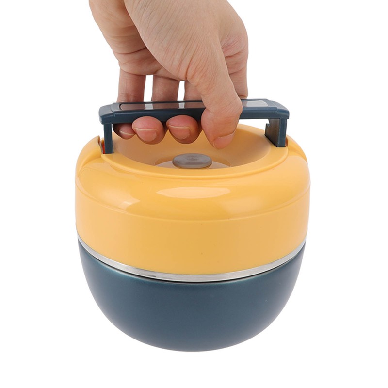 0.8L Stainless Steel Thermal Lunch Box 2 Layer Insulated Lunch
