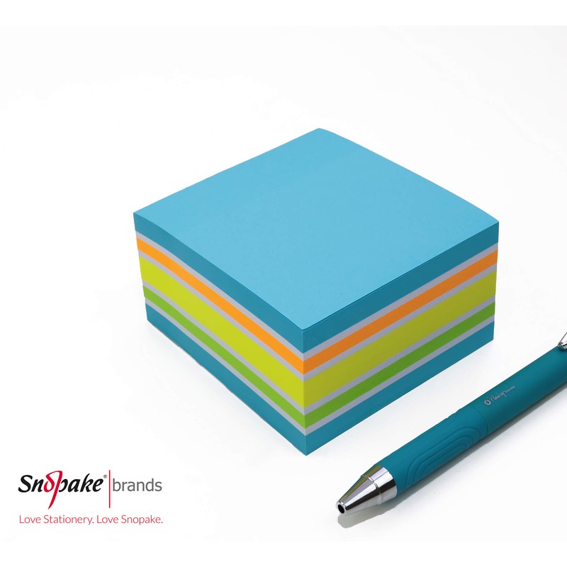 Snopake 76 x 76 mm Blue Rainbow NeonMix Sticky Notes