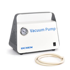 LICHEN Vacuum Pump Oil Free Diaphragm Vacuum Pressure Pump with 15 L/min Flow Rate with Dual Pressure,Portable with Hose Kit for Liquid Filtration
