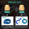 Pronese 2pcs Premium Solid Brass Pneumatics Reusable PU Hose-End Repair