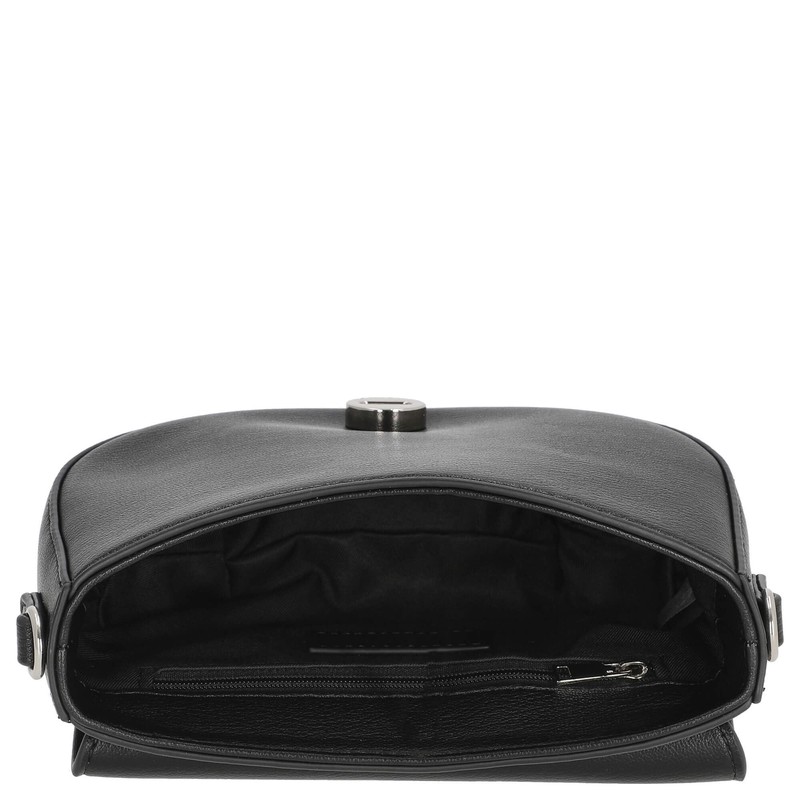Seidenfelt Driva Saddle Shoulder Bag 19.5 cm Black, black