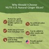 NUTS U.S. - Dried Crystallized Ginger Slices | All Natural