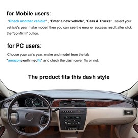 Dash Cover Mat Custom Fit for Buick Lacrosse Dashboard Pad Cap Carpet Protector K298 (Beige)