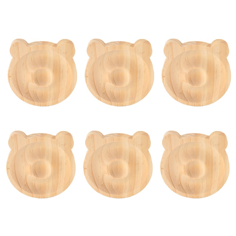 6pcs Jewelry Tray Solid Wood Bracelet Display Tray Decorative Exquisite