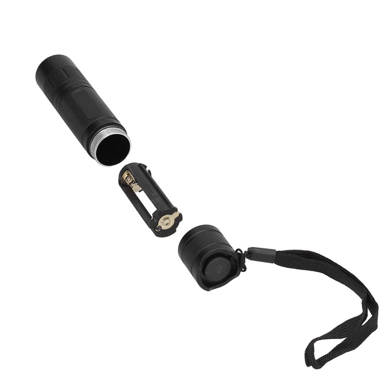 IR Flashlight Zoomable IPX54 Waterproof Anti Reverse Connection Comfortable Grip