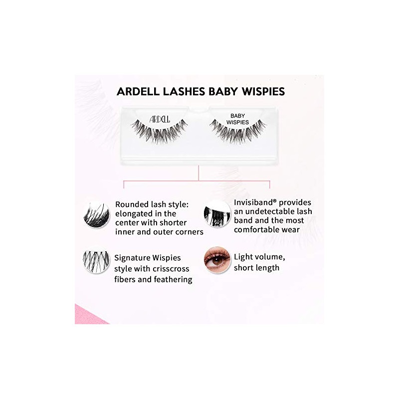 Ardell Natural Lashes Pestañas postizas 105 Black (paquete de 4)