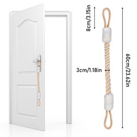 Pack of 6 Door Cord Clamp Protection, GOMETY Cotton Door Stopper Latch for Doors, Door Cord, Clamping Protection for the Protection of Children, Pets and Fingers