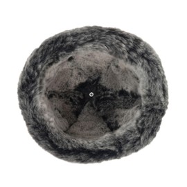 Zessano Leather Winter Fur Hat - Unisex Shearling 100% Leather Sheepskin Hats for Men Women (Black, XXL)