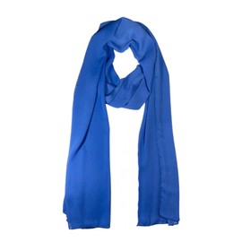 WESTEND CHOICE Crepe Chiffon Scarf Ladies Neck Wrap Women Scarves Crinkle Chiffon Scarf Stole Shawl women's scarves & wraps 150x47 cm (Royal blue)