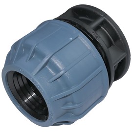 AERZETIX - C51912 - Sleeve/thread adapter - compression reducer straight - connection external thread 1 inch - for water hose diameter 40 mm - made of polypropylene - connector/repair