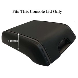 Car Console Covers Plus Made in USA fits Ford F150 F250 2014-2024 Select Bucket Seat Models Padded Fleece Center Console Cover for Console Image as Shown BLK w/Pad