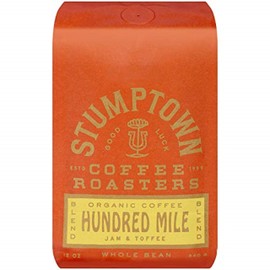 Stumptown Coffee Roasters, Hundred Mile - Organic Whole Bean Coffee - 12 Ounce Bag, Flavor Notes of Jam and Toffee