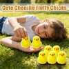 Baaxxango 12 Pcs Easter Fluffy Chicks,3.4 Inch Yellow Soft Plush