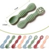 Cucharas de Silicona para Niños – Juego 8 pcs Arcoíris
