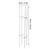 2 Sets Vines Climbing Support Balcony Outdoor Steel Pipe Plant