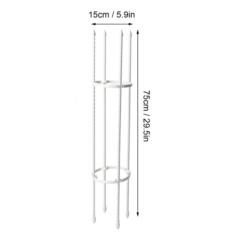 2 Sets Vines Climbing Support Balcony Outdoor Steel Pipe Plant
