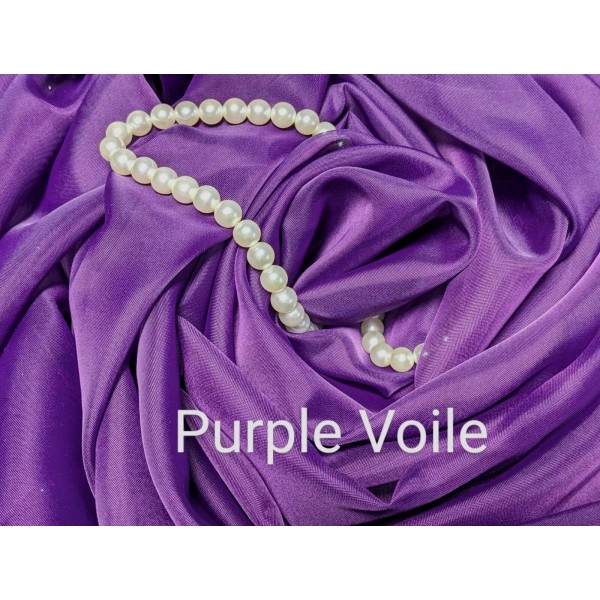 Unbranded Purple sheer Voile 116" wide for wedding party decoration