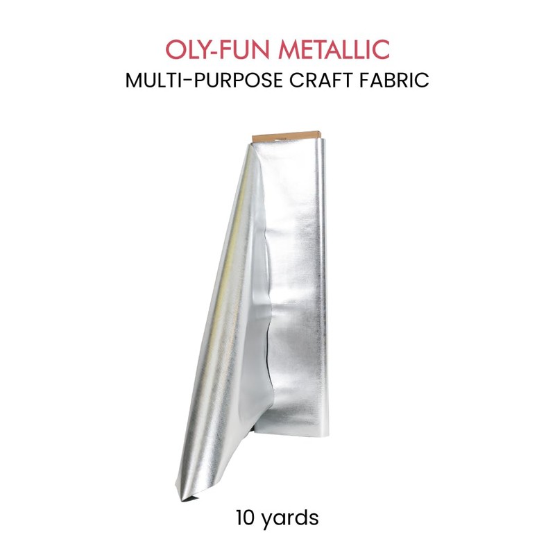 Fairfield Oly-Fun Metallic, Multi-Purpose Non-Woven Craft Material, Polypropylene and Polyester