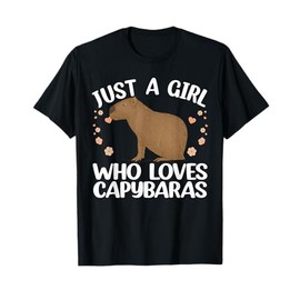Cool Capybara Design For Women Girls Rodent Animal Capybara T-Shirt