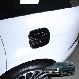 Compatible with Hyundai Palisade 2026 Accessories Car Exterior Fuel Gaso line Tank Oil Cap Trim Cover Styling Parts Covers (Gloss black)