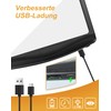 Tobegiga 5X Wiederaufladbare Leselupe mit licht, Handlupe Dimmbarer LED, Leichte