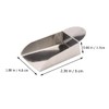 OHPHCALL 2pcs Jewelry Storage Scoop Stainless Steel Bead Shovel for
