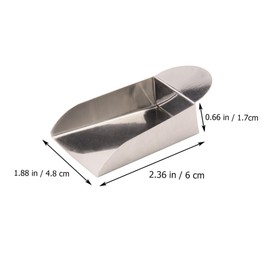 OHPHCALL 2pcs Jewelry Storage Scoop Stainless Steel Bead Shovel for Loose Beads and Collection Portable DIY Jewelry Accessory Tool for Craft Enthusiasts