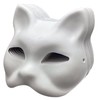 10pcs Cat Masks Therian Masks made of White Paper for