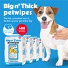 Petkin Petkin Pet Wipes for Dogs and Cats, 400 Wipes