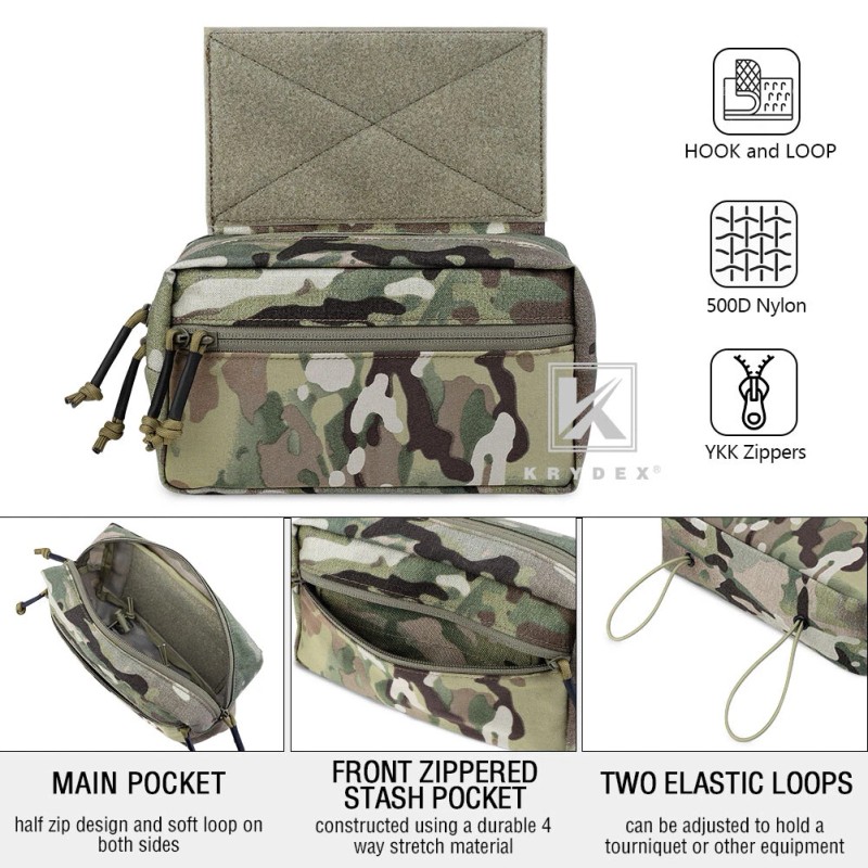 KRYDEX Tactical Drop Pouch SACK Chassis Pack Bag Hook &