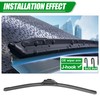 26"+18" Windshield Wipers Blades（pair for front）, OEM Quality Premium All-Seasons