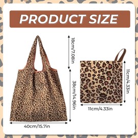 MOAZIFI Leo Women's Shopper Bag, Leopard Print, Leo Shopper, for Work, Shopping, School
