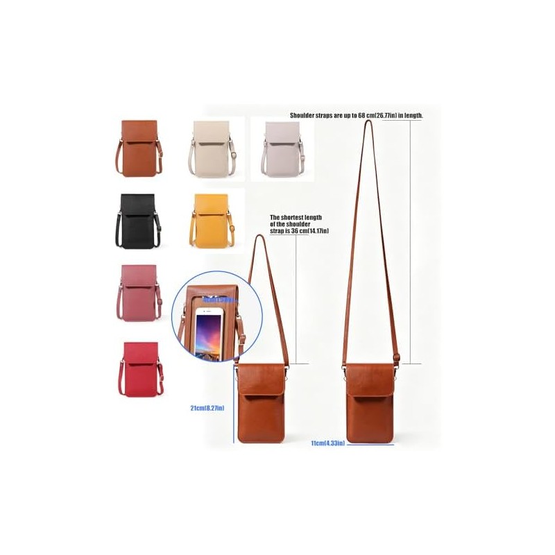 Bolso bandolera de para teléfono con
