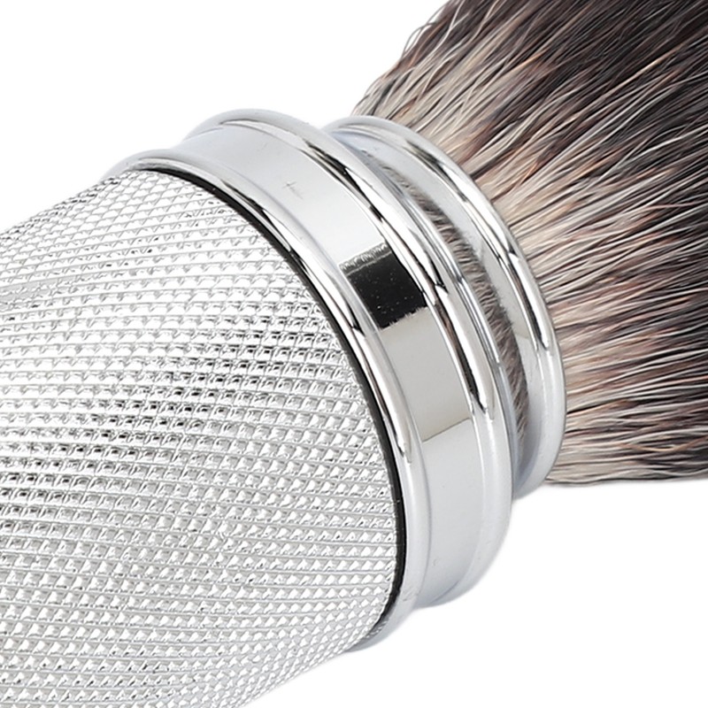Barber Lathering Brush Soft Nylon Hair Quick Dry Anti Slip