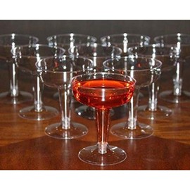 Polar Ice Disposable Plastic Champagne Glasses, 4 Ounce, Box of 200