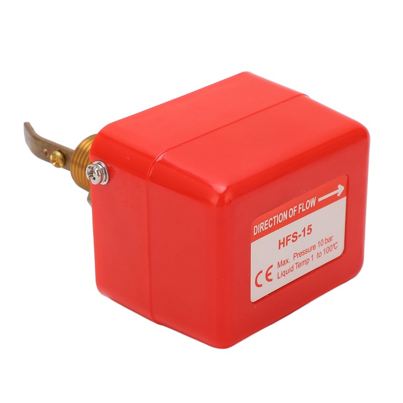 Water Flow Switch Paddle Control Brass SPDT Contacts 15A Flow