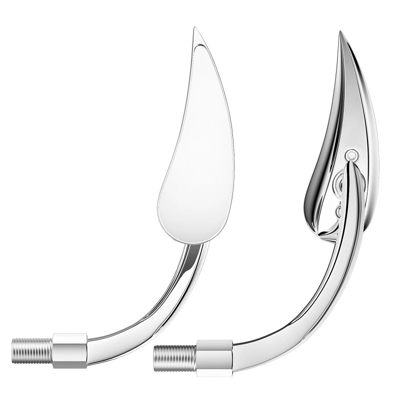 KEEPDSGN Chrome Rear View Mirrors For Harley Davidson Fatboy Dyna