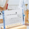 GONANI Blue Periodic Table with Real Elements Inside, Acrylic Periodic