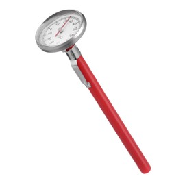 FELTECHELECTR Car Interior Decoration Thermometer Mechanical Air Conditioner Thermometer for Accurate Temperature Control Easy Installation Stylish Red Car Accessories