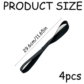 4pcs Securing Loop Straps Soft Loop Tie Down Straps Nylon Lashing Loops Motorcycle Tie Down Straps for Securing Motorbikes Scooters Luggage And Garden Equipment (Black)