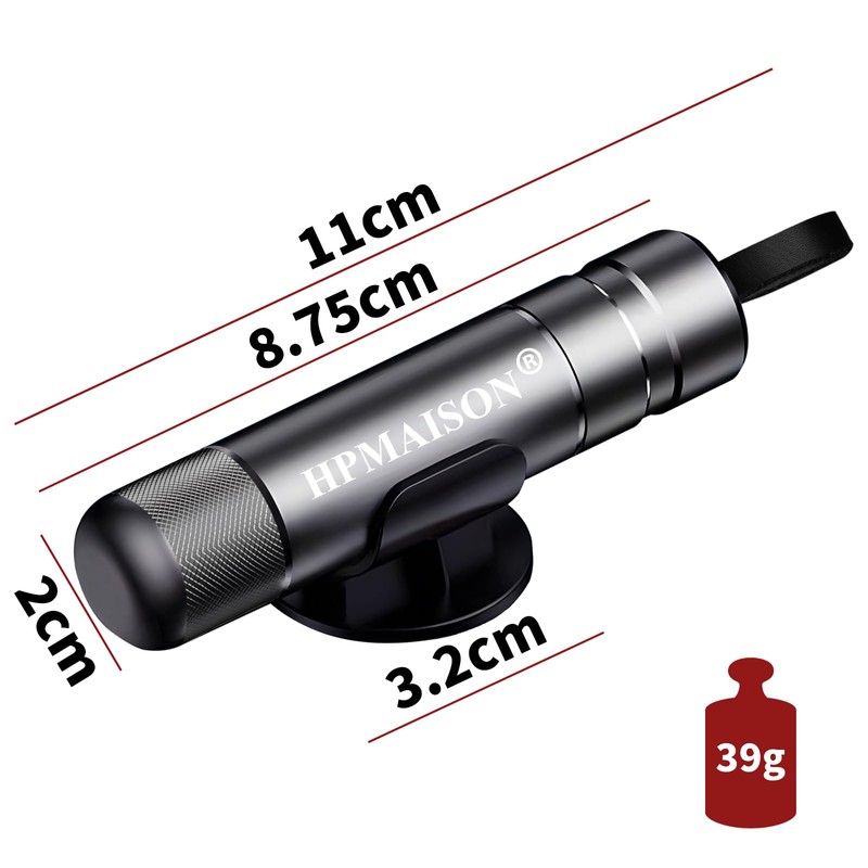 HPMAISON Car Safety Hammer, Car Escape Tool with Window Glass