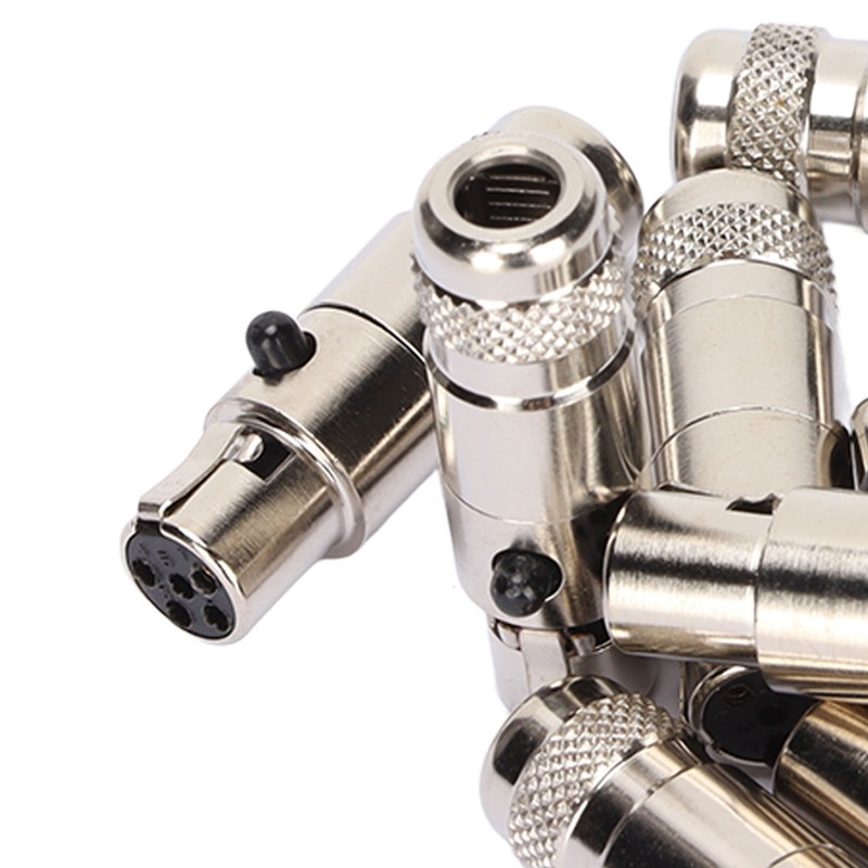 10pcs 5 Pin XLR Female Adaptor Mini Metal XLR Female